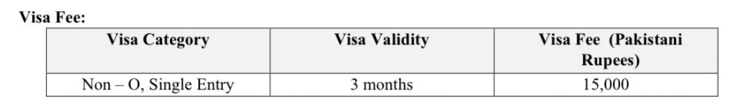 Non immigrant Visa