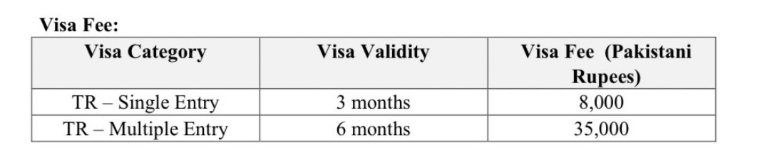 Thai Tourist Visa from Pakistan